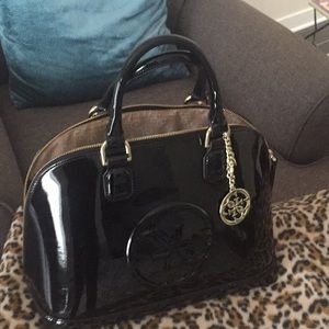 GUESS large black Patton leather purse!